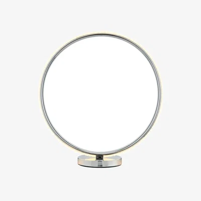Downtown BHS Lena Ring LED Table Lamp - Chrome