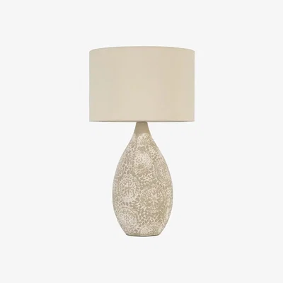 Downtown BHS Inar 2 Tone Ceramic Table Lamp - Natural