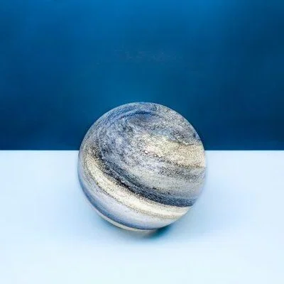 Downtown LGlow Sand and Sea Glass Lamp 18cm In Multi