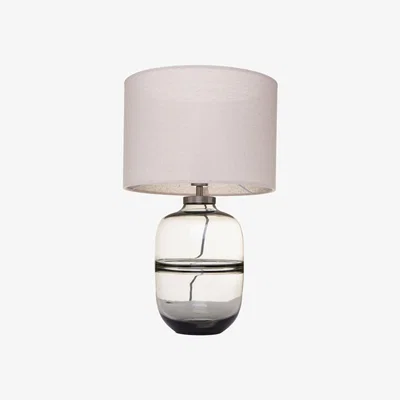 Downtown BHS Maple Clear Table Lamp - Smoke