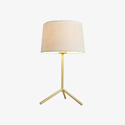Downtown BHS Stassy Table Lamp - Brass/White
