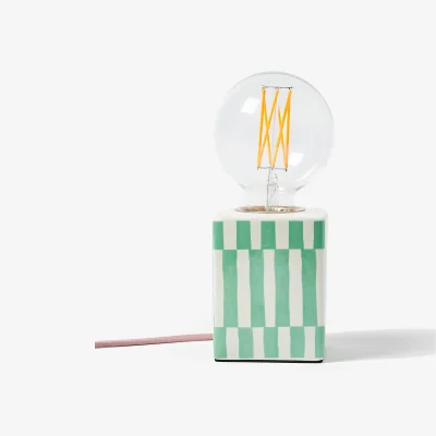 Oliver Bonas Erica Green Ceramic Desk & Table Lamp Base