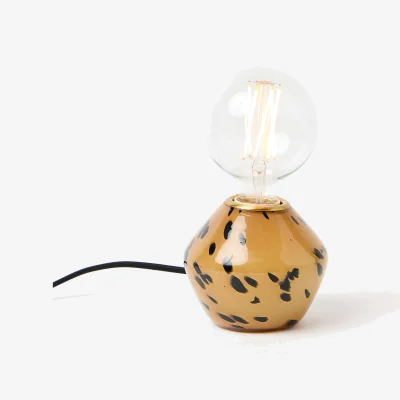 Oliver Bonas Muto Brown Speckle Glass Desk & Table Lamp Base
