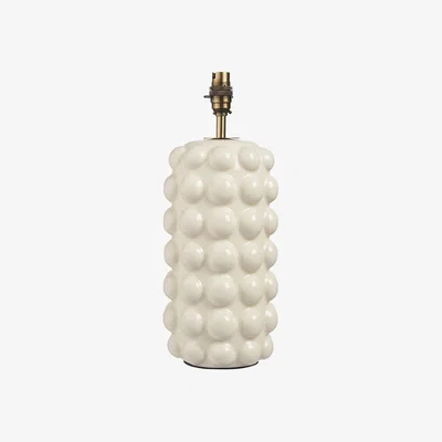 Perch and Parrow Benedict Table Base White/Warm Brass