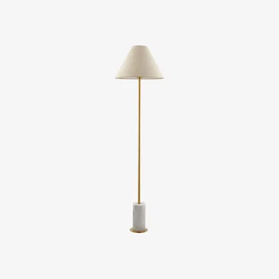 Perch and Parrow Arabella Brushed Brass Floor lamp