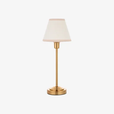 Perch and Parrow Poker Table in Vintage Brass and White Shade