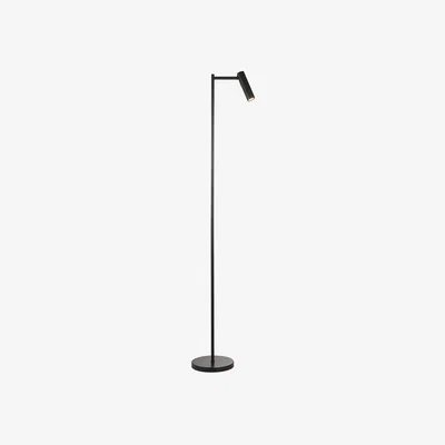Perch and Parrow Daniel Floor Lamp in Matt Black