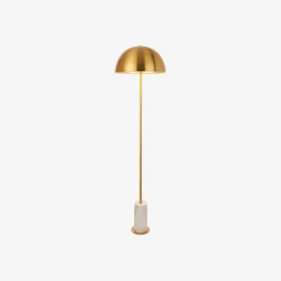 Perch and Parrow Arabella Brushed Brass Floor Lamp