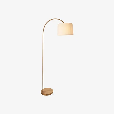 Perch and Parrow Camilo E27 Floor Lamp in Warm Brass