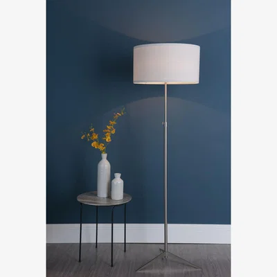 Pagazzi Brielle Satin Chrome Floor Lamp