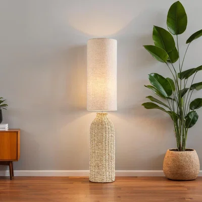 Pagazzi Joyce Natural Woven Floor Lamp