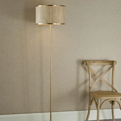 Pagazzi Fenella 3 Light Gold Floor Lamp