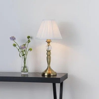 Pagazzi Edwina Antique Brass Touch Table Lamp