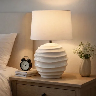 Pagazzi Mackenzie White Ceramic Table Lamp