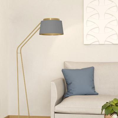 Pagazzi Almerimar Gold & Grey Arc Floor Lamp