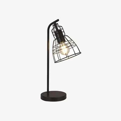 Pagazzi Pozo Matt Black Cage Table Lamp