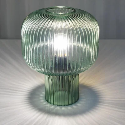 Pagazzi Demarius Green Glass Table Lamp