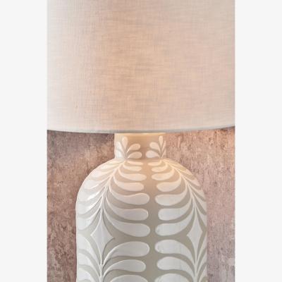 Pagazzi Tania Grey and White Table Lamp