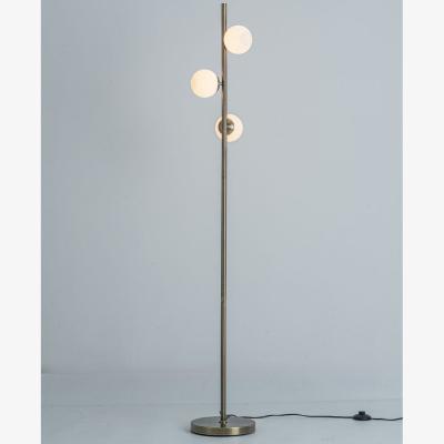 Pagazzi Lior 3-Light Antique Brass Floor Lamp