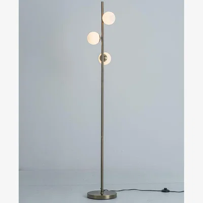 Pagazzi Lior 3-Light Antique Brass Floor Lamp