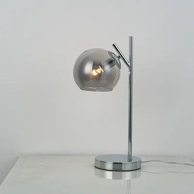 Pagazzi Nia Chrome Smoke Table Lamp