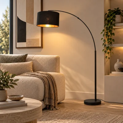 Pagazzi Bolivia Matt Black Floor Lamp
