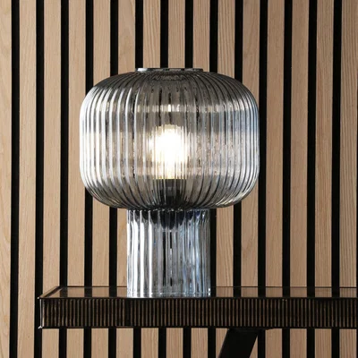 Pagazzi Demarius Blue Glass Table Lamp