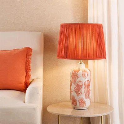 Pagazzi Cyanea Coral Pink Ceramic Table Lamp