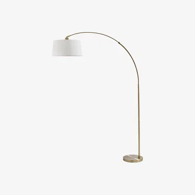 Pagazzi Jive Antique Brass Arc Floor Lamp