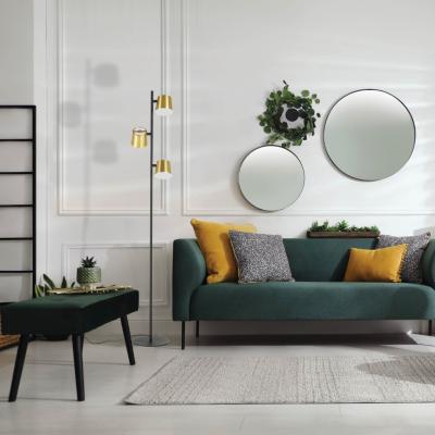 Pagazzi Altamari 3 Light Black & Gold LED Floor Lamp