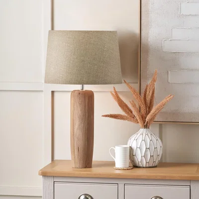 Pagazzi Inaya Natural Wood Large Table Lamp