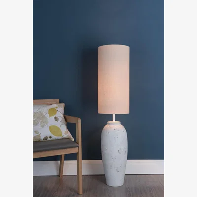 Pagazzi Lucinda White Concrete Floor Lamp