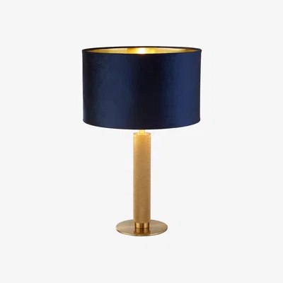 Pagazzi London Brass and Navy Table Lamp