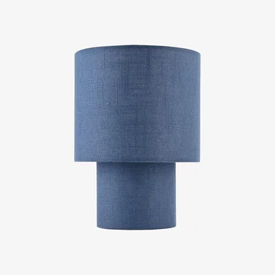 Pagazzi Buxton Navy Faux Linen Table Lamp