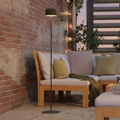 Pagazzi Roccanova Green Solar LED Rechargeable Touch Floor Lamp