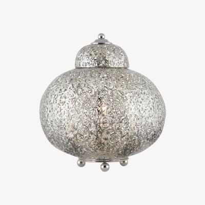 Pagazzi Moroccan 26cm Table Lamp Silver
