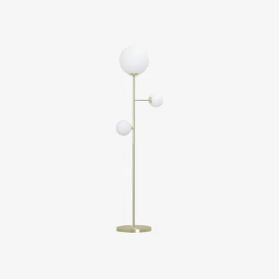 Pagazzi Tronia Frosted Glass & Gold Floor Lamp