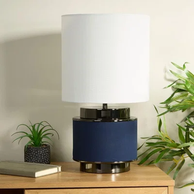 Pagazzi Marriot Navy & Black Nickel Table Lamp