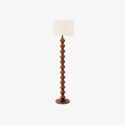Pagazzi Trezza Walnut Floor Lamp