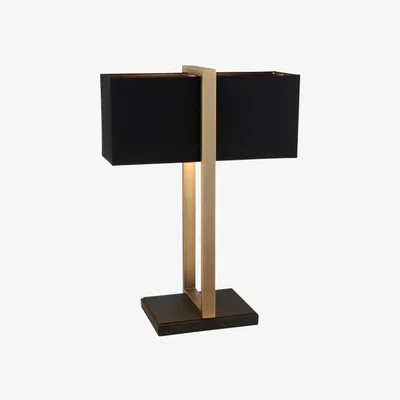 Pagazzi Kote Antique Brass & Black Table Lamp