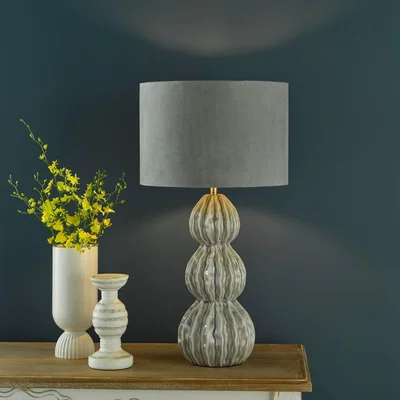 Pagazzi Lorelai Grey Ceramic Table Lamp