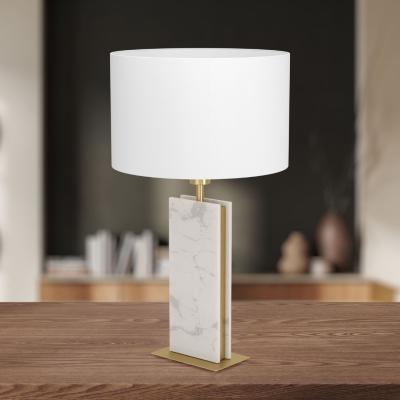 Pagazzi Belesar White Stone & Gold Table Lamp