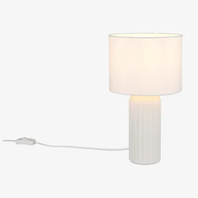 Pagazzi Blair Matt White Table Lamp Small