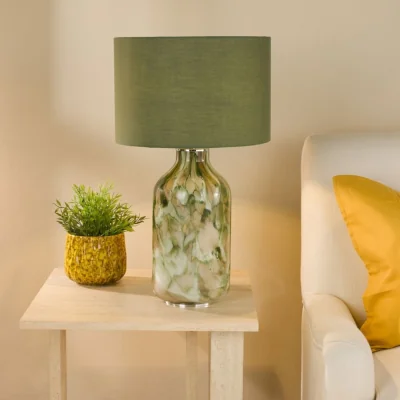 Pagazzi Nuria Green Glass Table Lamp