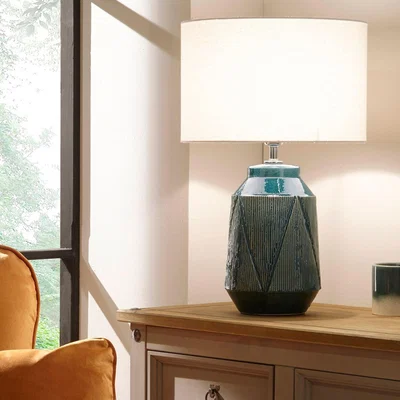 Pagazzi Safi Teal Ceramic Table Lamp