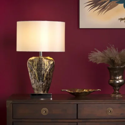 Pagazzi Syracuse Silver Mercury Glass Table Lamp