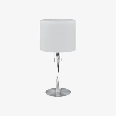Pagazzi Nandor 2 Light Satin Nickel LED Table Lamp