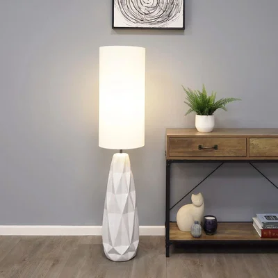 Pagazzi Skova White Ceramic Floor Lamp