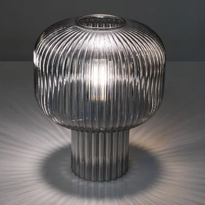 Pagazzi Demarius Smoked Glass Table Lamp