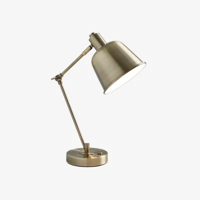 Pagazzi Erik Antique Brass Metal Table Lamp